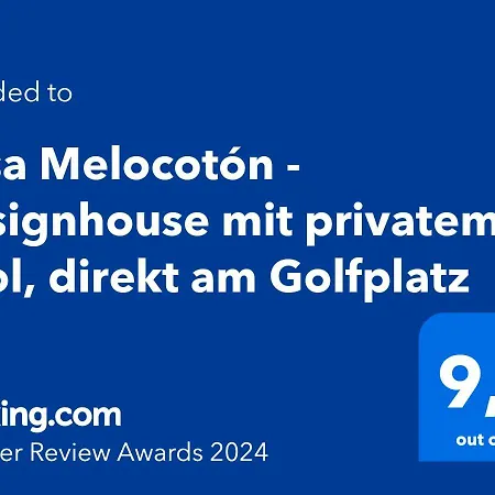 Casa Melocoton - Designhouse Mit Privatem Pool, Direkt Am Golfplatz * Caleta De Velez